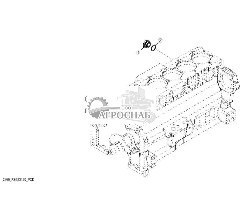 2699 Заглушка нагревателя охлаждающей жидкости 